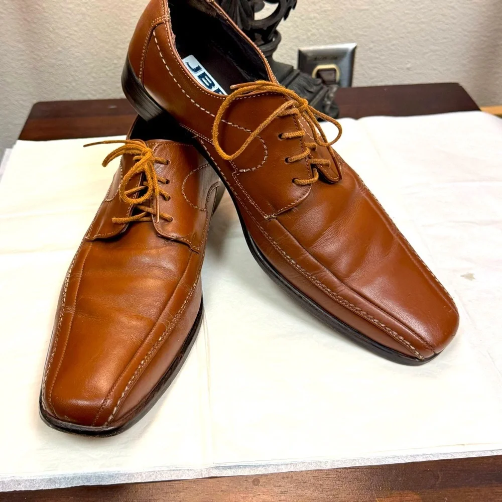 J.B. Ebrard Men’s Leather Dress Shoes Size 9.5 US Timeless Mexican Craftsmanship